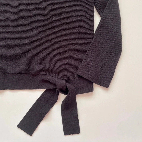 Simply Vera Vera Wang Women’s Side-Tie Ribbed Turtleneck Fall Winter Sweater - Picture 8 of 17